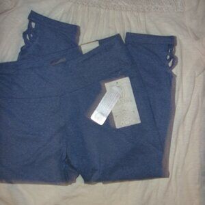 NEW size small womens blue pants leggings athletic wear work  gym capris capri